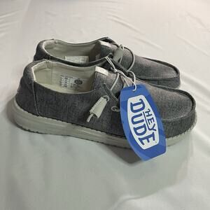 NWT Hey Dude Wendy Fleece Casual Slip On Loafers Grey Women’s 8 45062-030